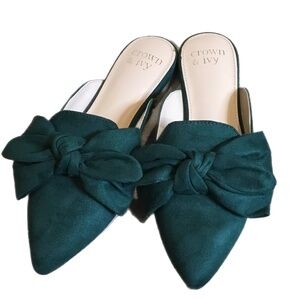 Elise Bow Mules Shoes slides